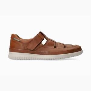 NEW MEPHISTO men's tarek sandal in hazelnut
